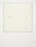 Robert Ryman, Conversion, 2003, Relief print from linoleum in white with applied carpet tacks, on aluminum panel, the full sheet,