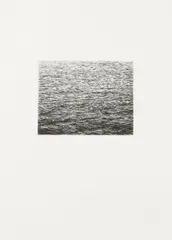 Drypoint - Ocean Surface (Second State) by Vija Celmins, 1985, Drypoint, on Rives BFK paper, with full margins,, sold Apr 2015