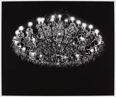 Crystal Chandelier by Robert Longo, 2012, Archival pigment print, on Epson Exhibition paper, with full margins,, sold Apr 2015