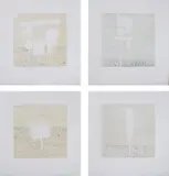 Ed Ruscha, Blank Signs, 2004, The complete set of four etchings with aquatint in colors, on Magnani Pescia paper, with full margins, with title page and colophon,