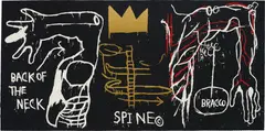 Jean-Michel Basquiat, Back of the Neck, 1983, Screenprint in colors with hand-coloring, on Stonehenge heavyweight paper, the full sheet,