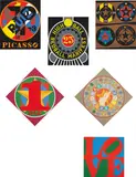 Robert Indiana, American Dream, 1997, The complete set of 30 screenprints in colors, including six loose and 24 prints bound (as issued), on wove paper, with full margins, with title page, text, poems by Robert Creeley, and photographic illustrations,
