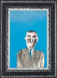 David Hockney, Picture of a Portrait in a Silver Frame, from A Hollywood Collection, 1965, Lithograph in colors, on Rives BFK paper, the full sheet,