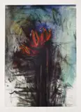 Jim Dine, Bird of Paradise, 1999, Screenprint and etching in colors with power-tool abrasion and hand-coloring, on Hahnemühle paper, with full margins,
