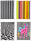 Michael Scott, Black/Silver Line; Color Line; House; and Pink Pony, 1995, Four screenprints in colors, on Arches cover paper, with full margins,