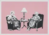 Grannies by Banksy, 2006, Screenprint in colors, on Arches 88 paper, with full margins,, sold Apr 2015