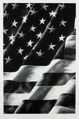 Robert Longo, Old Glory, Left Side, 2011, Archival pigment print, on Epson Exhibition paper, with full margins,