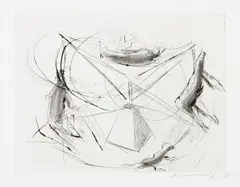 Small Carousel by Bruce Nauman, 1988, Drypoint, on Somerset Satin paper, with full margins,, sold Apr 2015