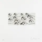 Louise Bourgeois, Eyes, 1996, Drypoint, on wove paper, with full margins,