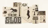 Margaret Kilgallen, Untitled, 1999, Aquatint and etching in colors, on Chine collé to Somerset paper, with full margins,