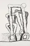 Philip Guston, Group, 1980, Lithograph, on Arches 88 paper, the full sheet,