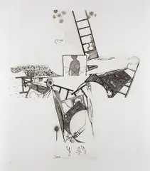 The Seasons by Jasper Johns, 1990, Etching and aquatint in colors, on Arches en Tout Cas paper, with full margins,, offered Apr 2015