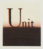 Ed Ruscha, Unit, 2004, Lithograph in colors, on Hahnemühle German Etching paper, with full margins,