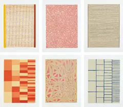 James Siena, Untitled, 2003, The complete set of six aquatint and etchings in colors, on Chine collé to wove paper, with full margins,