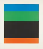 Blue Green Black Red by Ellsworth Kelly, 1971, Lithograph in colors, on Arches Cover paper, with full margins,, sold Apr 2015