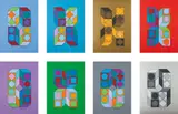 Victor Vasarely, Sonora, 1976, The complete set of eight screenprints in colors, on smooth wove paper, the full sheets,