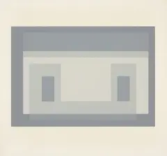 Variant 3, from Ten Variants by Josef Albers, 1967, Screenprint in colors, on Rives BFK paper, with full margins,, sold Apr 2015