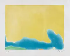 Yellow Span by Helen Frankenthaler, 1968, Aquatint in colors, on Richard de Bas Auvergne à la main paper, with full margins,, offered Apr 2015
