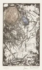 Joan Mitchell, Sunflower I, 1972, Etching in colors, on Arches paper, with full margins,
