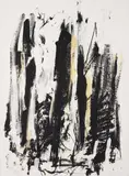 Joan Mitchell, Arbres (Black and Yellow), 1991-92, Lithograph in colors, on Arches paper, the full sheet