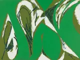 Lee Krasner, Free Space, 1975, Screenprint in colors with collage, on wove paper, the full sheet,