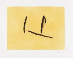 Window by Robert Motherwell, 1990, Etching in colors with carborundum, on Whatman paper, with full margins,, sold Apr 2015