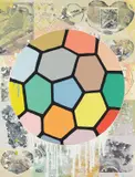 Donald Baechler, Colorful Ball, 2011, Screenprint in colors, on wove paper, the full sheet,