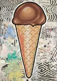 Donald Baechler, Chocolate Cone, 2007, Screenprint in colors, on wove paper, the full sheet,