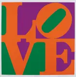 Robert Indiana, Zinnia, from Garden of Love, 1982, Screenprint in colors, on Fabriano paper, with full margins,