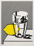 Roy Lichtenstein, Untitled (Still Life with Lemon and Glass), from For Meyer Schapiro, 1974, Lithograph and screenprint in colors with debossing, on smooth wove paper, with full margins,
