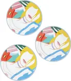 Tom Wesselmann, Blonde Vivienne: three service plates, 1988-90, Three service plates printed in colors,