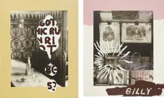 Julian Schnabel, Gothic Run Riot; and Billy's First Portrait of God, 1990, Two photo-lithograph, woodcut, etching and screenprints in colors, on wove paper, with full margins,