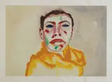 Francesco Clemente, I, 1982, Woodcut in colors, on Kozo paper, with full margins,