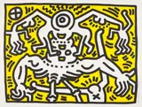 Keith Haring, Untitled, 1986, Lithograph in colors, on wove paper, with full margins,