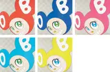And then and then and then and then and then (Red); And then and then and then and then and then (Blue); And then and then and then and then and then (Pink); And then and then and then and then and then (Yellow); and And then and then and then and then and then (Aqua Blue) by Takashi Murakami, 1999, Five offset lithographs, on smooth wove paper, the full sheets,, sold Apr 2015