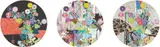 Kansei Kõrin Red Stream; Kansei: Like The River's Flow; and Kansei: Abstraction by Takashi Murakami, 2009 and 2010, Three offset lithographs, on smooth wove paper, the full sheets,, sold Apr 2015