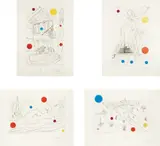 Visions of Chicago Suite by Salvador Dalí, 1972, The complete set of four drypoints with hand-coloring, on Rives BFK paper, with full margins,, sold Oct 2015