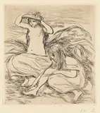 Les deux baigneuses (Two Bathers) by Pierre-Auguste Renoir, 1895, Etching, on wove paper, with full margins,, sold Oct 2015