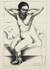 Desnudo de Frida Kahlo by Diego Rivera, 1930, Lithograph, on thin wove paper, with full margins,, sold Oct 2015