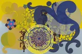 Beatriz Milhazes, Cabeça De Mulher (Head of a Woman), 1996, Screenprint in colors, on Somerset Velvet paper, the full sheet,