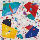 Unititled (SFM 82-303) by Sam Francis, 1982, Unique monotype in colors with oil, paint, powdered pigment and ink, on handmade paper, the full sheet,, sold Oct 2015