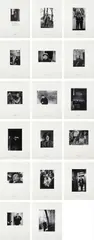 Marcel Broodthaers, Sixteen Photographic Portraits 1957-1967 and One Self-portrait 1974, 1983, The complete set of 17 photographs, on Agfa Brovira paper, with full margins, with accompanying colophon and text by Wieland Schmied,