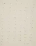 Marcel Broodthaers, Six Dozen Signatures, 1974, India ink drawing, on Basildon Bond paper,