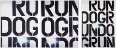 Run Dog Run by Christopher Wool, 1991, The complete set of three offset lithographs in colors, on smooth wove paper, with full margins,, sold Oct 2015