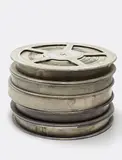 Joseph Beuys, The Silence, 1973, Five reels of Ingmar Bergman's film of the same name, original 35mm theater copies of the German version, lacquered and plated in copper and zinc baths