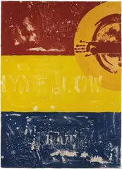 Periscope I by Jasper Johns, 1979, Lithograph in colors, on Japanese Kurotani paper, the full sheet,, sold Oct 2015