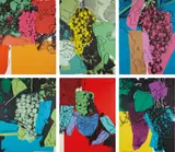 Andy Warhol, Grapes, 1979, The complete set of six screenprints, on Strathmore Bristol paper, the full sheets,