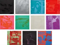 Flash - November 22 by Andy Warhol, 1968, The complete set of 11 screenprints in colours, on wove paper, the full sheets, with individual paper folders with print, sold Oct 2015