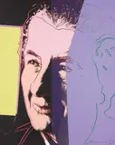 Andy Warhol, Golda Meir, from Ten Portraits of Jews of the Twentieth Century, 1980, Unique screenprint in colors, on Lenox Museum Board, the full sheet,