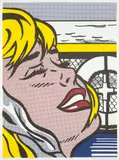 Roy Lichtenstein, Shipboard Girl, 1965, Offset lithograph in colors, on white wove paper, with full margins,